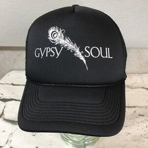 Gypsy Soul Decky Trucker Hat Unisex One Size Snapback Black Adjustable Ball Cap